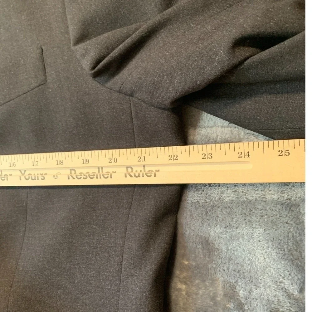 Eddie Bauer Vtg Blazer Mens 42 Regular Two-Button Charcoal Grey Business Flaw